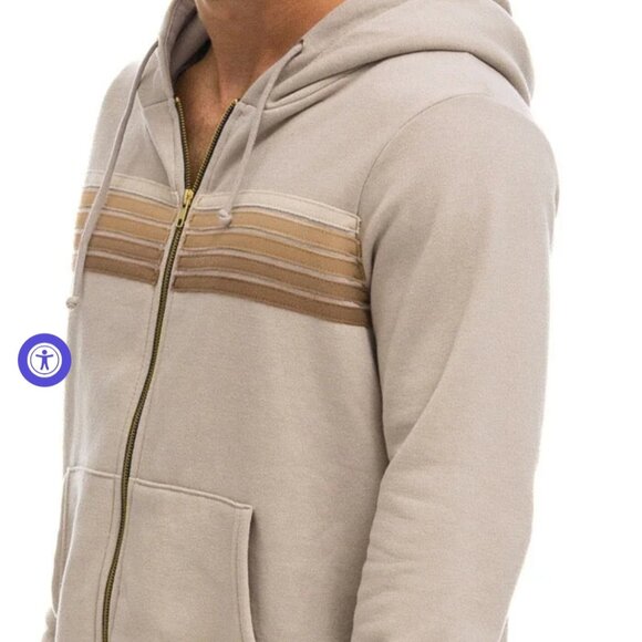 Aviator Nation 5 stripe hoodie - Picture 1 of 7